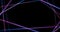 Blue ultraviolet neon laser lines futuristic tech motion background
