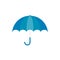 Blue umbrella icon. Blue umbrella isolated