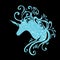 Blue unicorn head vector unicorn fantasy glitter unicorn silhouette unicorns clip art unicorn art clip eps unicorn birthday party