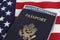 Blue United States Passport.