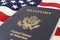 Blue United States Passport.