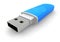 Blue USB flash drive