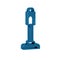 Blue Vacuum cleaner icon isolated on transparent background.