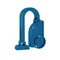 Blue Vacuum cleaner icon isolated on transparent background.