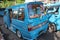 Blue van (angkot) in Manado city capital of North Sulawesi, Indonesia.