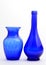 Blue vase and bottle