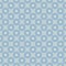 Blue vector geometric seamless patter with flower figures, circular grid, mesh