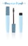 Blue vector illustration of a beauty utensil ricil brush makeup