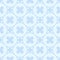 Blue vector seamless pattern. Stylish geometric texture with crosses, circles
