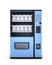 Blue vending machines on white background. 3d rendering