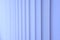 Blue vertical blinds.