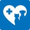 Blue veterinary icon