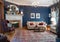 Blue Victorian Living Room