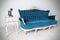 Blue vintage luxury armchair