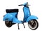 Blue vintage scooter