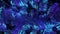 Blue-violet abstract plants background