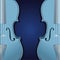 Blue violin background