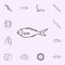 blue warehou icon. Fish icons universal set for web and mobile