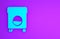 Blue Washer icon isolated on purple background. Washing machine icon. Clothes washer - laundry machine. Home appliance symbol.