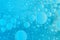 Blue washing liquid bubble background