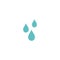 Blue water drops, drip or droplet. Watering pictogram. Oil, essence, sanitizer gel icon Isolated on white. wash icon