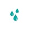 Blue water drops, drip or droplet. Watering pictogram. Oil, essence, sanitizer gel icon Isolated on white. wash icon