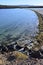 Blue water of Sea of Cortez in Baja, Mexico