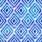 Blue watercolor indigo color tribal style vector seamless pattern