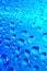 Blue waterdrops