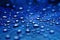 Blue waterdrops background