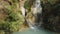 Blue waterfall in Rishikesh, India