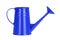 Blue watering can, side view