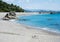 Blue waters of Katsurahama beach, a famous scenic spot on the outskirts of Kochi city