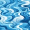 Blue wave pattern with clouds and distorted forms (tiled)