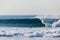 Blue Wave Wall Crashing Surfer Paddling