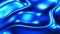 Blue waves background, liquid metallic wavy wallpaper design