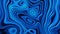 Blue wavy abstract surface. Close-up of a shiny smooth wave pattern.