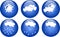 Blue weather icons