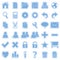 Blue Web Stickers Icons [1]