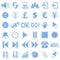 Blue Web Stickers Icons [3]