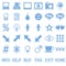 Blue Web Stickers Icons [4]