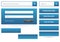 Blue webdesign elements