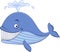 Blue whale cartoon