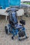 Blue wheelchair