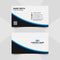 Blue and White Abstract Business Card Template