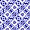 Blue and white batik pattern