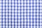 Blue and white checked pattern