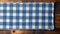 Blue and White Checkered Bavarian Munich Wooden Board AI Generated