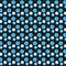 Blue white circle diamond polygon shape pattern black background