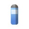 Blue white cylinder kitchen salt, for food preparation